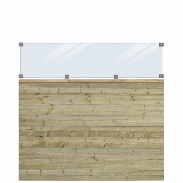 Plus Plank Profilhegn m/glas - 174Ã163 cm - PEFC - 27779-1